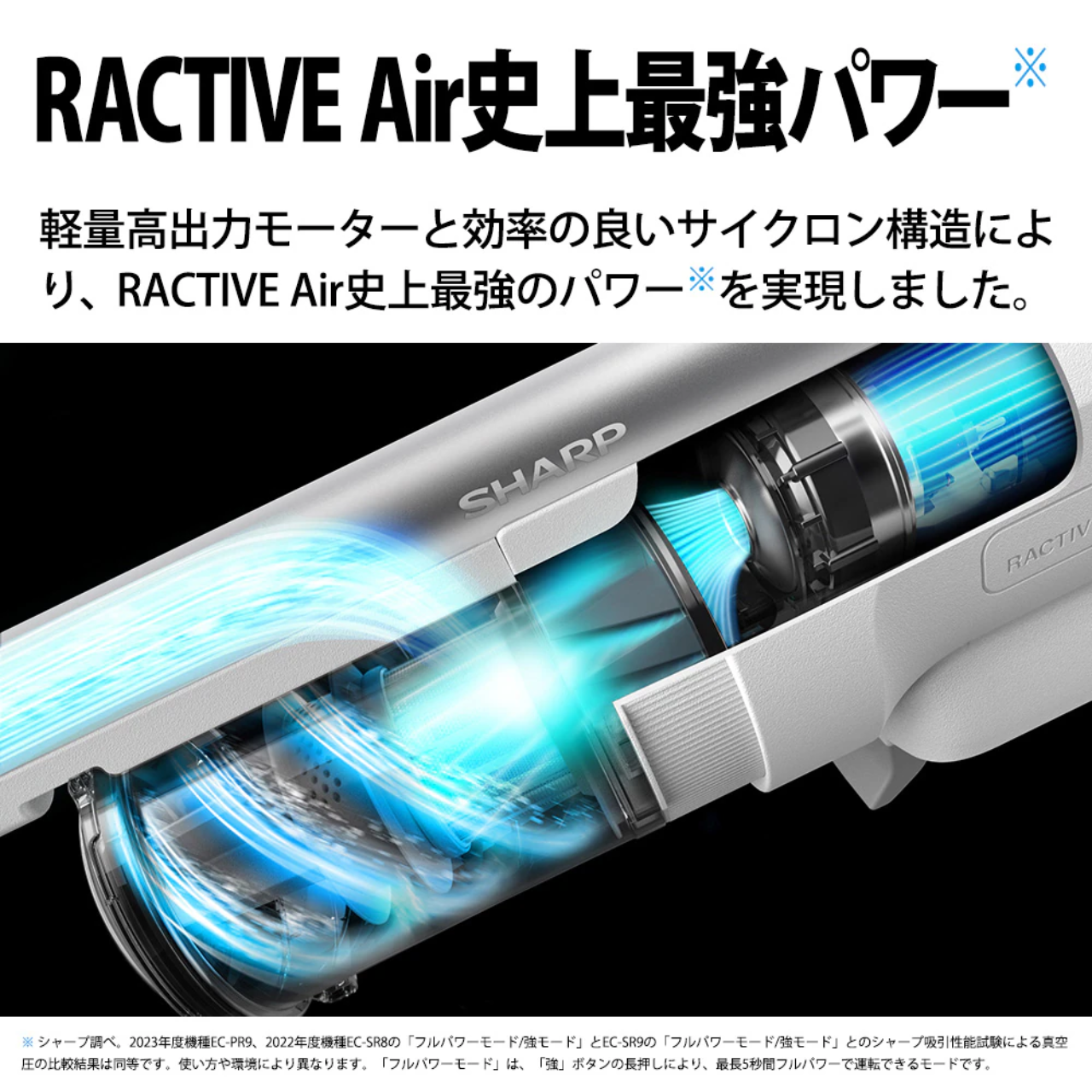 SHARP(シャープ) コードレススティック掃除機 RACTIVE Air SHARP(シャープ) コードレススティック掃除機 RACTIVE Air