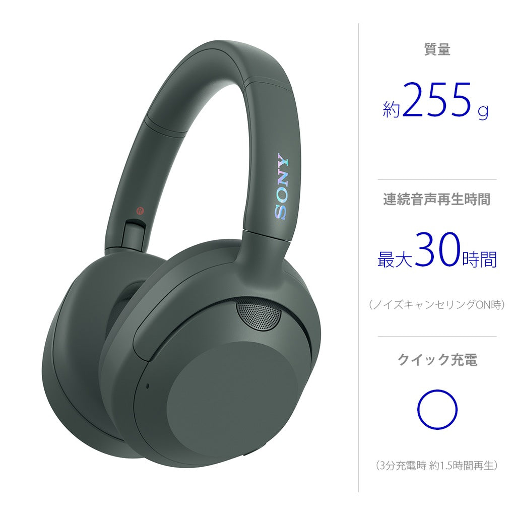 SONY（ソニー） ULT WEAR WH-ULT900N HC　フォレストグレー　Bluetoothヘッドホン　