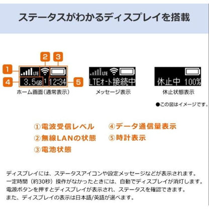 NEC  Aterm MP02LN Wi-Fi LTE モバイルルーター［メタリックシルバー］PA-MP02LN-SA/SW
